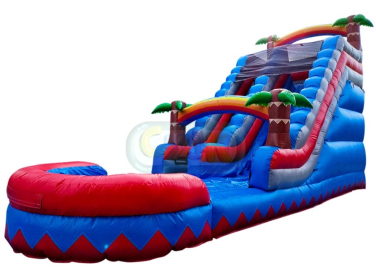 Red and Blue Coconut Tree Slide