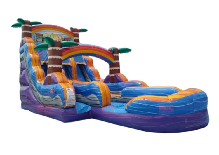 Tiki Plunge Dual Lane Slide